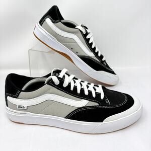 Vans Old Skool Pro Black White Gray Men’s Size 11.5 Skate Shoes WaffleControl